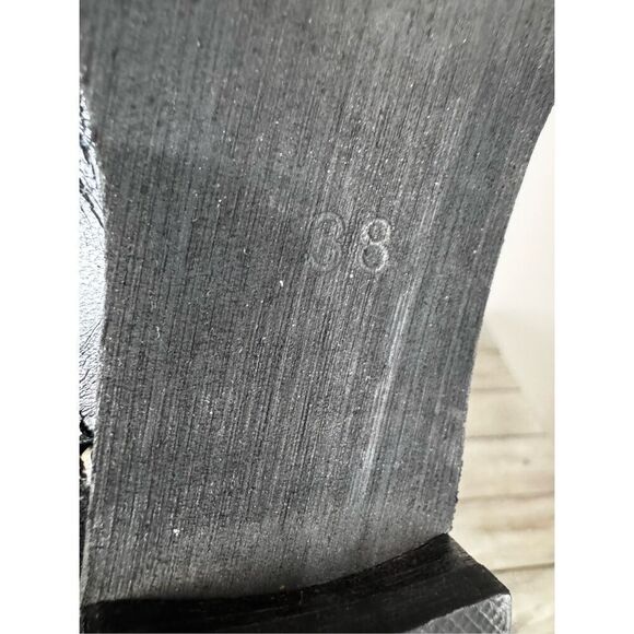 Villa Wang Studded Slip On Gray Western Booties Size 7.5 - Picture 5 of 11